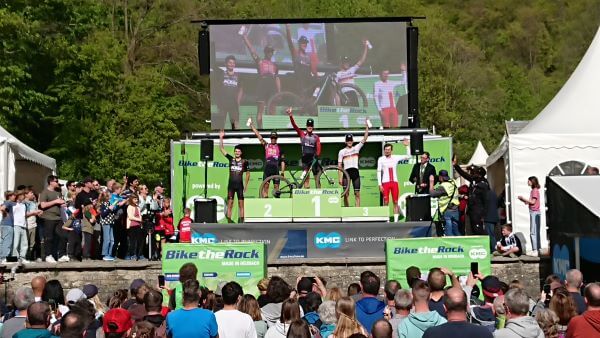 Podium MTB Rennen Heubach