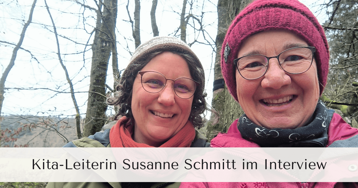 Susanne Schmitt und Heike Brandl im Wald