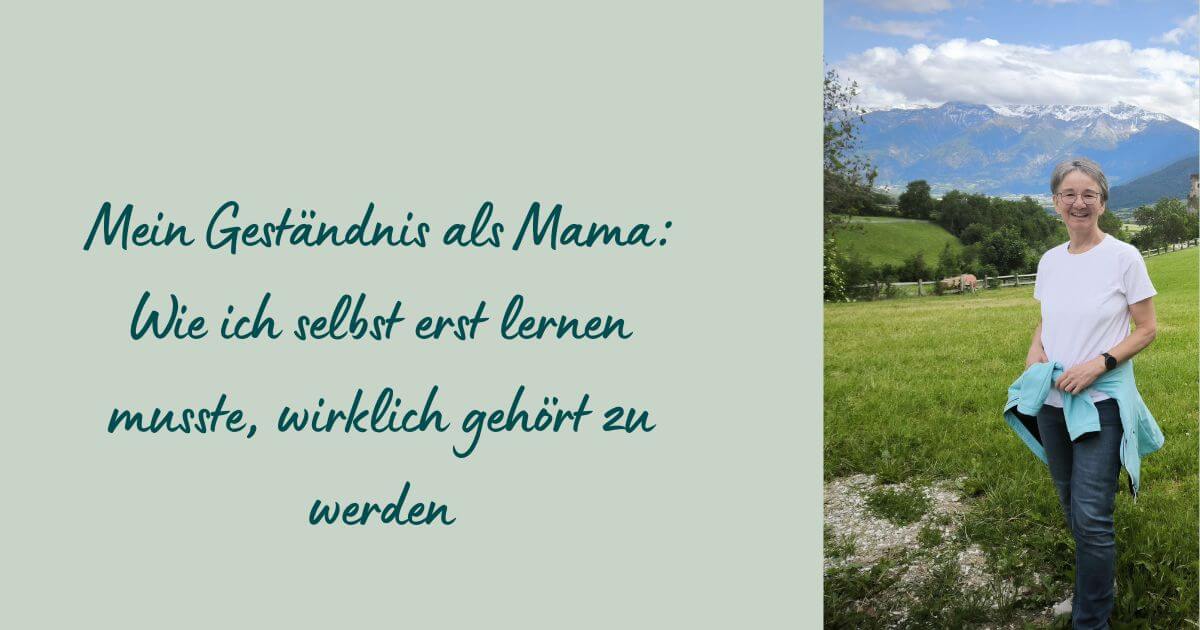 Heike Brandl auf einer Bergwiese
